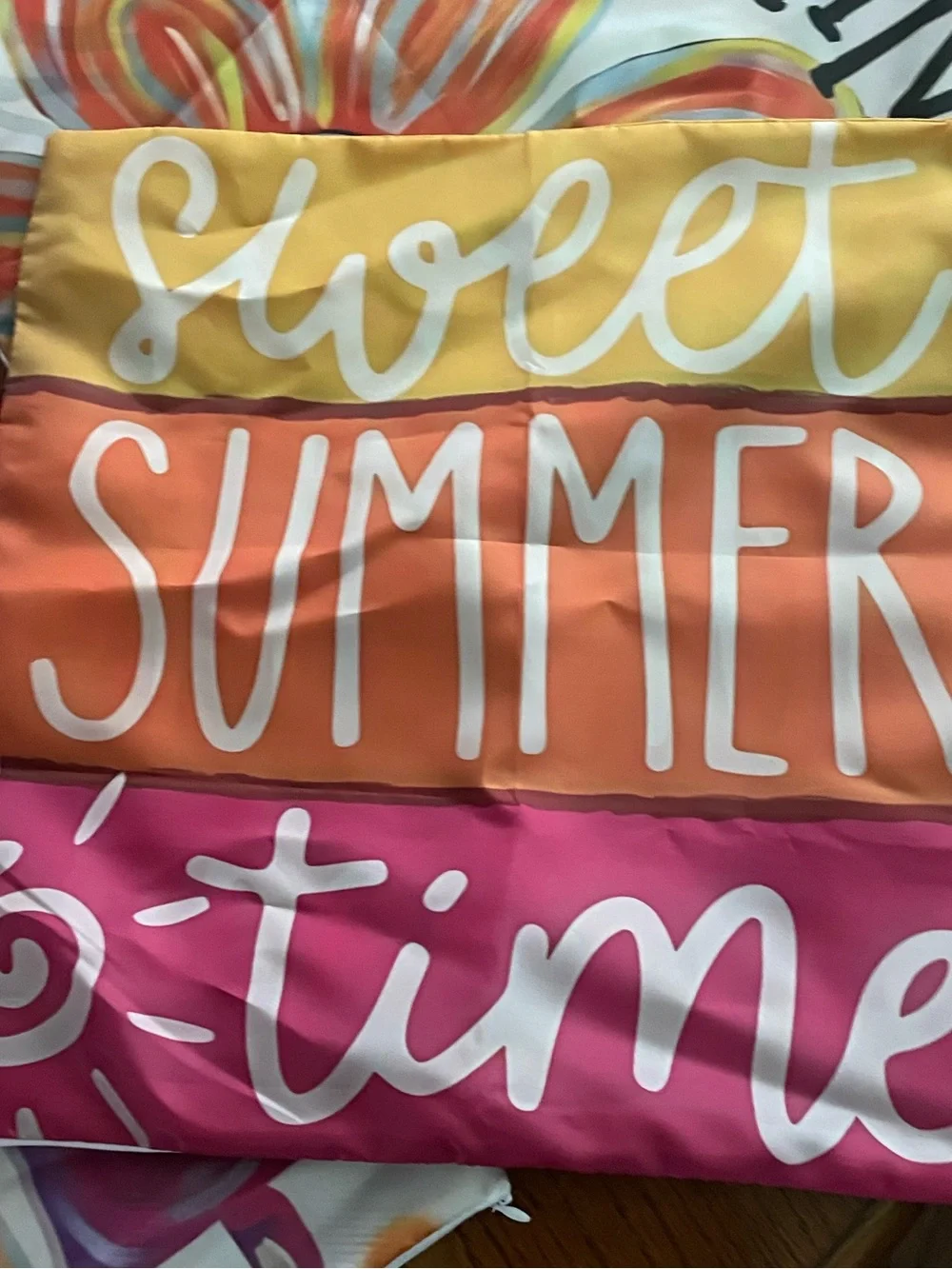 Colorful 'Summer' Decorative Throw Pillow Covers - Set of 4